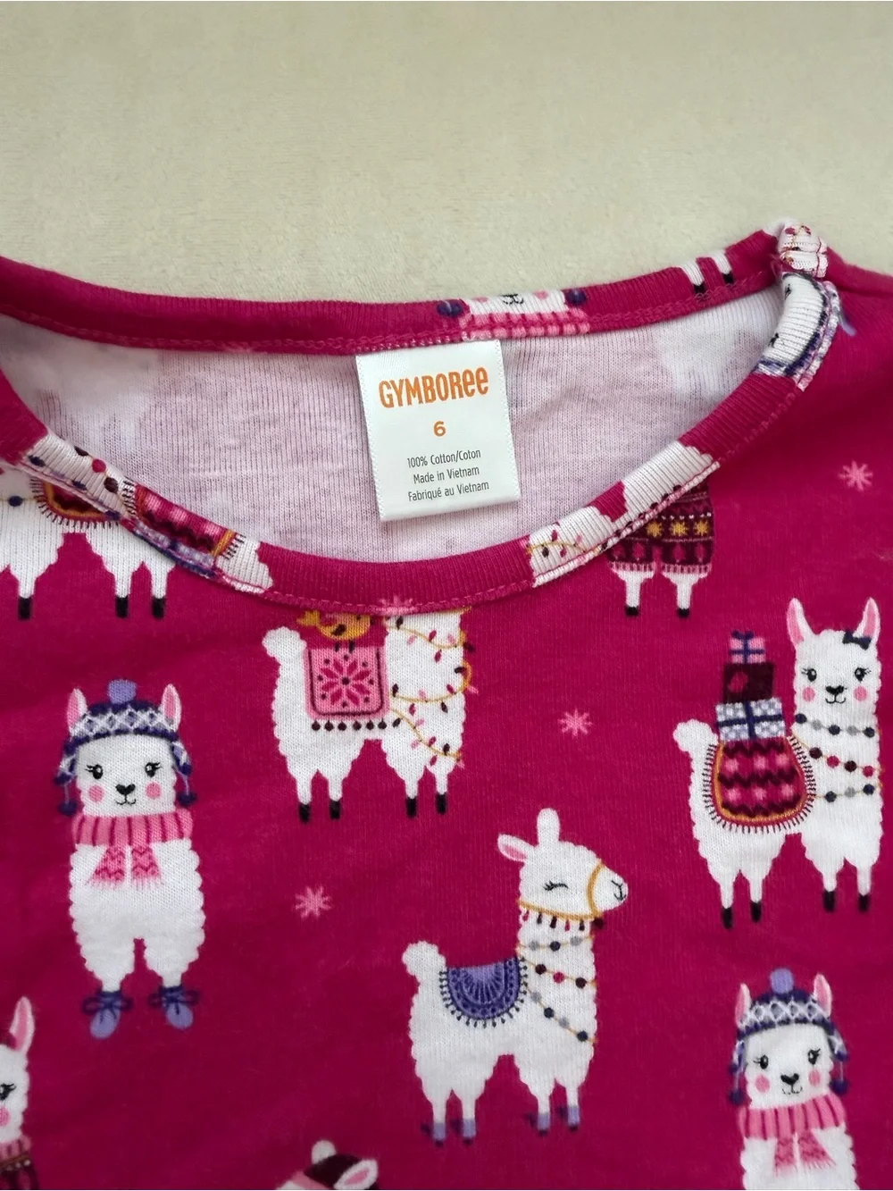 Gymboree Little Llamas Peplum Top & Ponte Leggings Set Size 6 – EUC